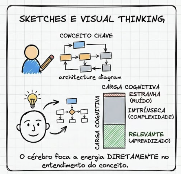 Carga Cognitiva com Imagem vs. Texto